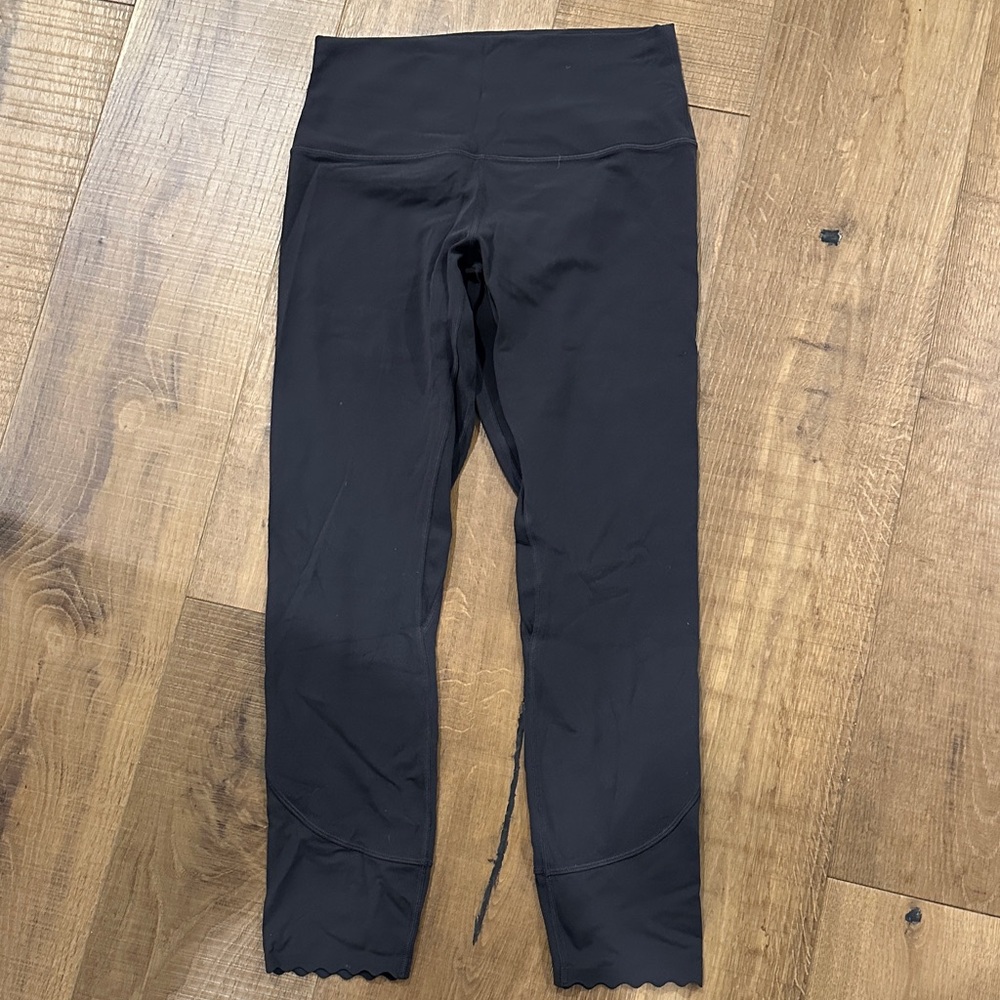 Lululemon Dark Grey Scalloped Align 25" Leggings Dark Grey